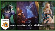 Warcraft art with Blender: 01 - an absolute beginner's guide (PLEASE READ DESCRIPTION)