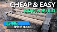 How I Built This DIY Cinder Block Bench For Our Future Homestead