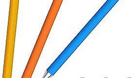 Stylus Pens for Touch Screens, StylusHome Carbon Fiber Tips Stylus Pencil with 3 Replacement Tips, Universal Stylus for iPad iPhone Tablets Android Kids Tablets - 3 Pack (Yellow/Blue/Orange)