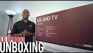 2021 LG UP8000 UHD 4K TV UNBOXING AND SETUP!