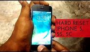 How to hard reset iPhone 5,5s and 5c