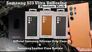 Samsung S23 Ultra Phantom Black Unboxing and Samsung Case Review