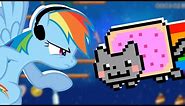 Rainbow Dash plays Nyan Cat: Lost in Space 🍉 | RainNO.