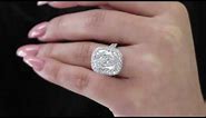 Bexley 10 Carat J VS2 Cushion Modified Brilliant Cut Diamond Engagement Ring in White Gold: