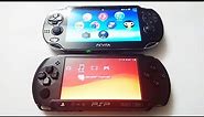 Sony PS Vita vs PSP Street E1004 Comparison - Two Fantastic Handheld Consoles