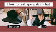 HOW TO RESHAPE A STRAW HAT | Perfect Summer Hat | Christina Joann