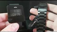 2017 Braun digital watch BN0106BKBKG with box and papers