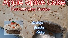 Apple Spice Cake -- Fast and Easy Recipe
