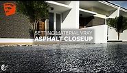 How to setting vray material Asphalt sketchup - Tutorial Sketchup || Free Texture