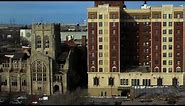 Downtown Gary Indiana DRONE! Incredible footage... Broadway Abandoned Damaged Buildings. New Sound.