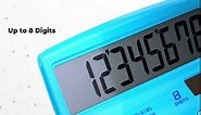 CATIGA Desktop CD8185 and Home Style Calculator 8digit LCD Screen Suitable for Office and Move Use (Blue)