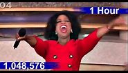 Oprah Says "...Everyone Gets A CAR!!!" For 1,048,576 Times (1 Hour)
