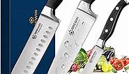 Professional Kitchen Knives, 3PC Chef Knife Set Sharp Knives Carving Sets for Kitchen High Carbon Stainless Steel, Japanese Cooking Knife with Gift Box