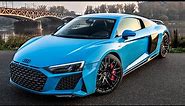 MOST BEAUTIFUL R8 EVER? - 2020 AUDI R8 V10 PERFORMANCE 620HP - Riviera blue, black optics etc