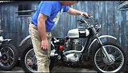 BSA B50 MX 1973 first start up in nearly 30 years