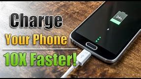 Cool Ways to CHARGE Your Phone FASTER!