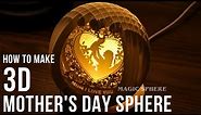 How to Make a Beautiful 3D Sphere Card for Mother's Day: DIY Tutorial