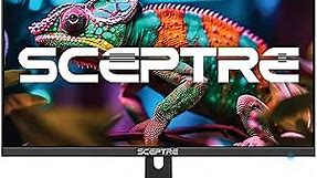 Sceptre New 27-inch Gaming Monitor 100Hz 1ms DisplayPort HDMI x2 100% sRGB AMD FreeSync Build-in Speakers, Eye Care Frameless Machine Black 2024 (E275W-FW100T)