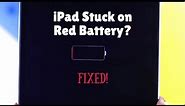 Old iPad Stuck on Red Battery! - Fixed!