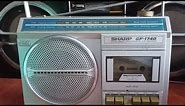 Sharp GF-1740 Radio Cassette vintage