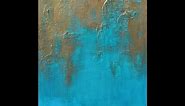 How to Paint with Acrylics: Create A Textured Abstract Art Painting - Using Texture Mediums