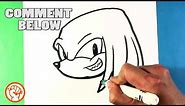 How to Draw Knuckles the Echidna - Sonic the Hedgehog - Easy Pictures to Picture - Drawing Steps