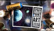 Outer Space Nebula Spray Paint Art Tutorial by Aerosotle