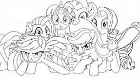 My little pony the movie coloring book MLP coloring pages for kids