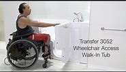 Ella's Bubbles: 30x52 Transfer Walk In Bathtubs with Door - Wheelchair Access Bathing for Handicap