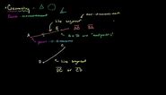 Basic Language and Notation of Geometry