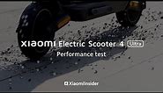Xiaomi Electric Scooter 4 Ultra performance test | Xiaomi Insider