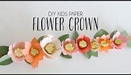 DIY Kids Crafts Paper Flower Crown