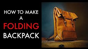 DIY Leather Backpack- Tutorial and Pattern Download