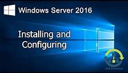 01. How to install Windows Server 2016 (Step by Step guide)