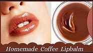 Homemade lip balm for dry lips | Coffee lip balm| How to make natural lip balm at home|Get pink lips