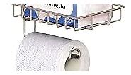 Over The Tank Toilet Paper Holders Tissue Holder 2 Rolls Paper 1 Basket for Bathroom Storage and Organization Easy Hang HXOXMXE