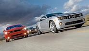 2010 Chevy Camaro SS vs. 2010 Ford Mustang GT, 2009 Dodge Challenger R/T - CAR and DRIVER