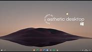 How to make your laptop minimalist aesthetic | windows 10, without rainmeter | mel azzahra