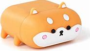 YONOCOSTA Cute Airpods Case, Airpods 2 Case, Corgi Dog Cool Funny 3D Animals Cartoon Puppy Shaped Full Protection Shockproof Soft Silicone Charging Case Cover Skin for Airpods 1st & 2nd Generation