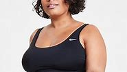 Nike Plus Size Solid Essential Scoop-Neck Tankini Top - Macy's