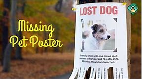 How to Make a Missing Pet Poster? How to Make a Lost Cat or Dog Poster? How to Make Lost Pet Posters
