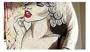 Marilyn Monroe Collage Popart painting