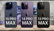 iPhone 15 Pro Max VS iPhone 14 Pro Max VS iPhone 13 Pro Max