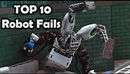 Top 10 funny robots malfunctions and robot fails (silly robots fail)