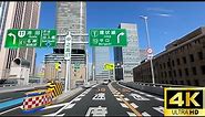 4K HDR Japanese Highway Driving Osaka The Loop Route of the Hanshin Expressway