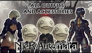NieR: Automata - All Outfits/Accessories and how to get them!