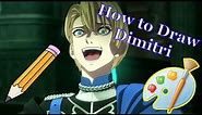 How to draw Dimitri Alexandre Blaiddyd from Fire Emblem Three Houses