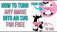 How to turn any image into an SVG for free.