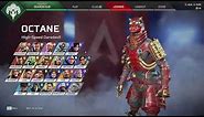 Tryhard Looking Octane Banner With The RED SHIFT skin - apex legends season 14