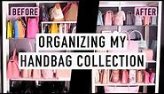 ORGANIZING MY HANDBAG COLLECTION | Ikea Closet Hack